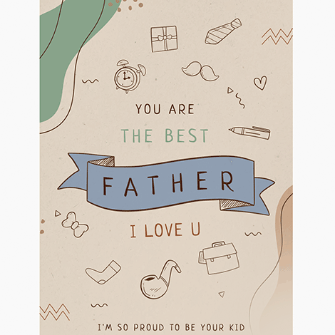 You Are the Best Father Doodle eCard
